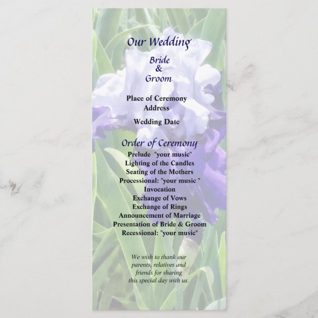 Programa de Casamento Melhor Aposta da Iris (Frente)