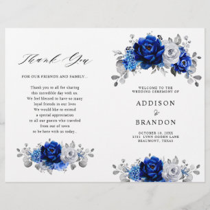 Programa de Casamento Metálico Real Blue Silver W