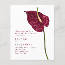 Programa de Casamento Minimalista Aquarela Anthuri
