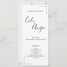 Programa de Casamento Minimalista com Fronteiras C