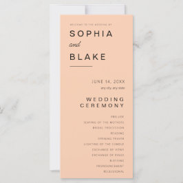 Programa de Casamento Minimalista Damasco Simples