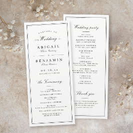 Programa de casamento minimalista das fronteiras E