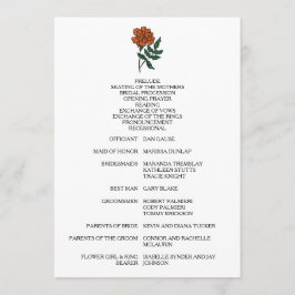 Programa de Casamento Minimalista Marigold