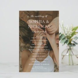 Programa de Casamento Moderno da Sophia Photo