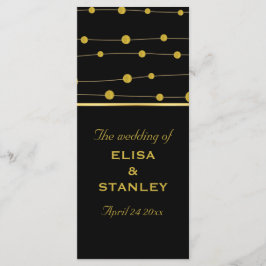 Programa de casamento moderno para miçangas de our