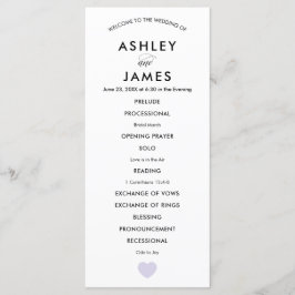 Programa de Casamento Moderno para o Coração da La