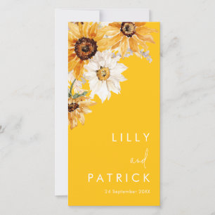 Programa de Casamento Moderno Sunshine Sunflower