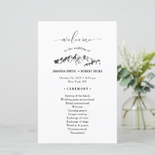 Programa de Casamento na Montanha Rústica