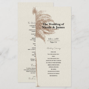 Programa de Casamento na Praia de Palmeira Marrom