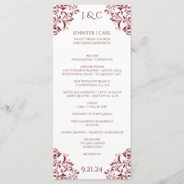 Programa de Casamento Nadine Vinho Marsala - Compr