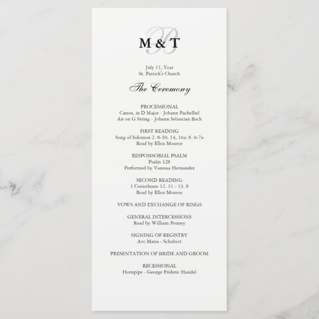 Programa de Casamento Negro e Branco (Frente)