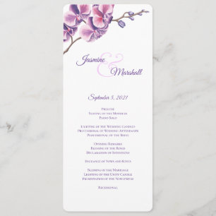 Programa de Casamento Orquídea Roxa