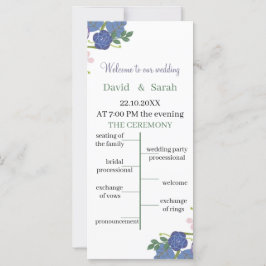 Programa de Casamento Personalizado da Flor Roxo E