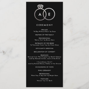Programa de Casamento Personalizado de Anéis de Pr
