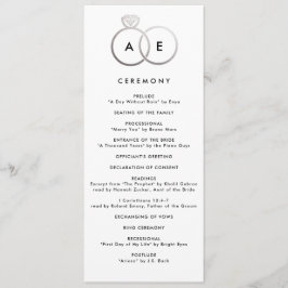 Programa de Casamento Personalizado de Anéis de Pr