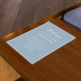 Programa de Casamento Personalizado de Script Azul