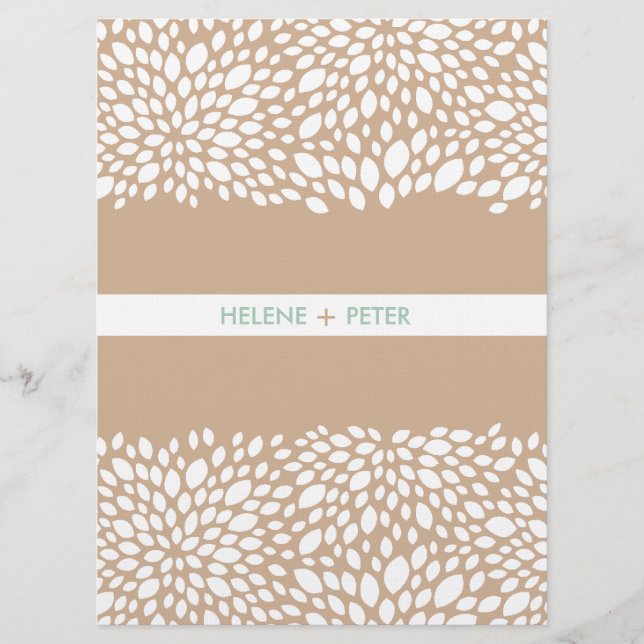 Programa de Casamento Personalizável de Sangue em  (Frente)