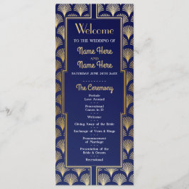 Programa de Casamento por Aquarelas da década de 1