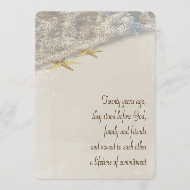 Programa de Casamento Renovável do Vow Aniversário (Frente)