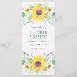 Programa de Casamento Russo de Girassóis