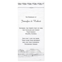 Programa de Casamento Rustic Winter Wonderland