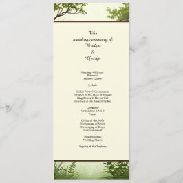 programa de casamento Rústico de Árvore