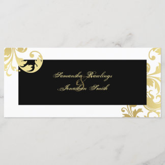 Programa de Casamento - Shimmer Dourado Branco Neg