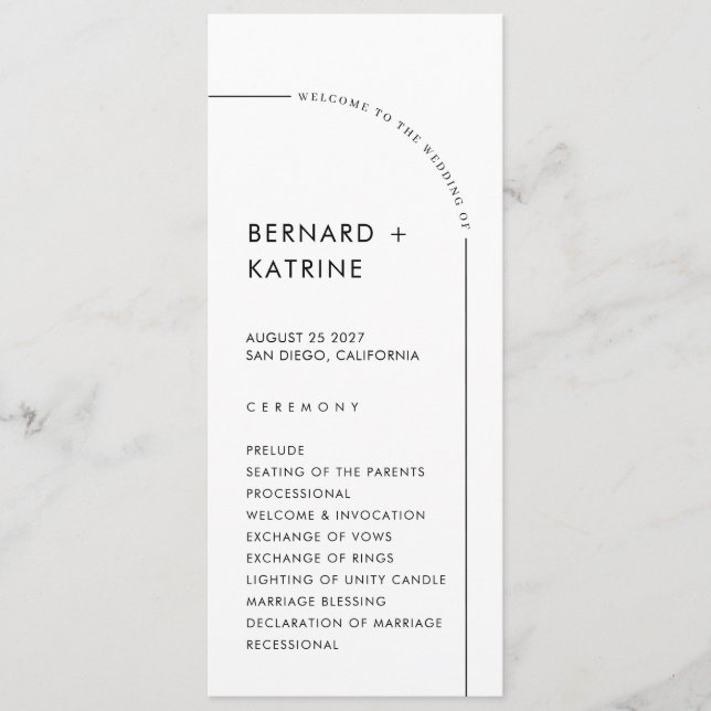 Programa de Casamento Simples (Frente)