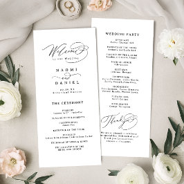 Programa de Casamento Simples Roteiro Elegante Red