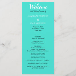 Programa de Casamento Turquesa