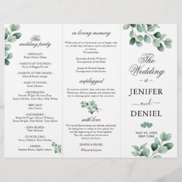 Programa de Casamento Verde Botânico de Eucalipto