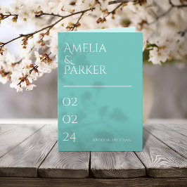 Programa de Casamento Verde Minimalista