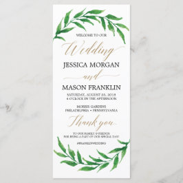 Programa de Casamento Verde - Programa da Cerimôni