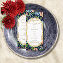 Programa de Casamento William Morris Strawberry Th