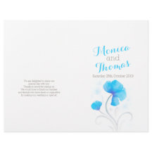 Programa de casamentos de grande porte azul-silves