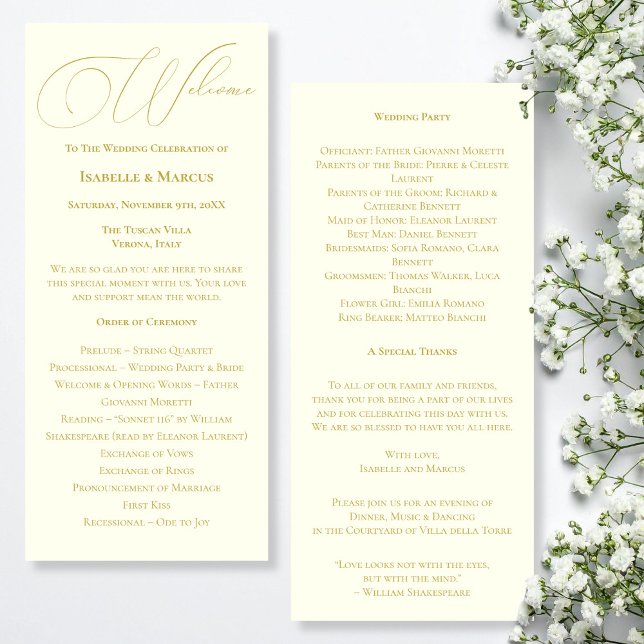 Programa de Casamentos Dourados e de Marfim (Ivory & Gold Wedding Program)