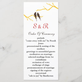 programa de casamentos mocha lovebird