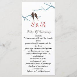 programa de casamentos mocha lovebird