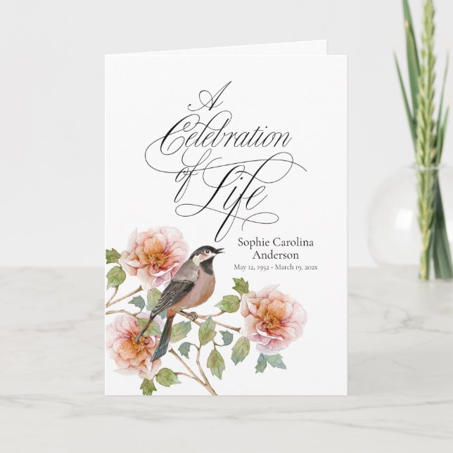 Programa de Celebração da Vida com Pássaros entre  (Frente)