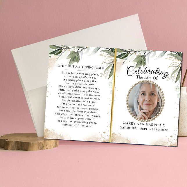 Programa de Celebração da Vida em Verde Moderno (Criador carregado)