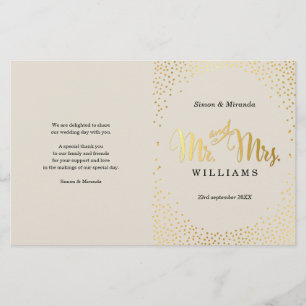 PROGRAMA DE CEREMÔNIA DE CASAMENTO - mini creme d