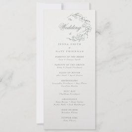 Programa de Cerimônia de Casamento
