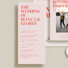 Programa de Cerimônia de Casamento de Belmont