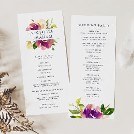 Programa de Cerimônia de Casamento de Sangue Vibra