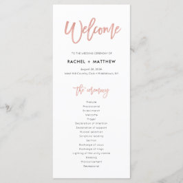 Programa de Cerimônia de Casamento do Sweet Fairyt