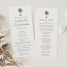 Programa de Cerimônia de Casamento em Palma de Hav