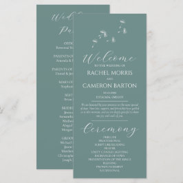 Programa de Cerimônia de Casamento Fantasia de Den