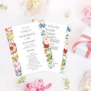 Programa de Cerimônia de Casamento Multiplural Pri