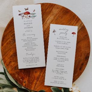 Programa de Cerimônia de Casamento Mushroom