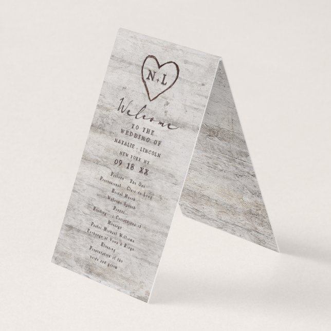 Programa de Cerimônia de Casamento Russo dos Sueco (Frente)